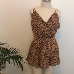 Leopard Print Chic Romper